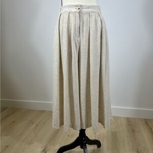Chic Beige Wide Leg Pants